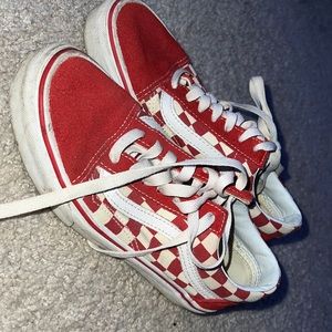 Red Checkered Vans